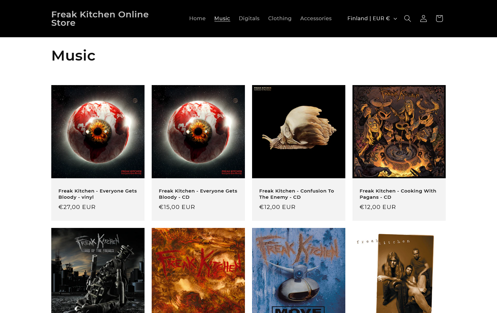 Freak Kitchen Online Store.